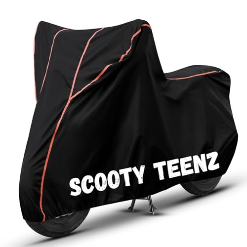Image of Bike Cover for Scooty Teenz 100% Waterproof, Dustproof & Scratch Resistant| Fully Bottom Elastic UV Resistant Heavy Duty Body Cover | All Weather Outdoor Use