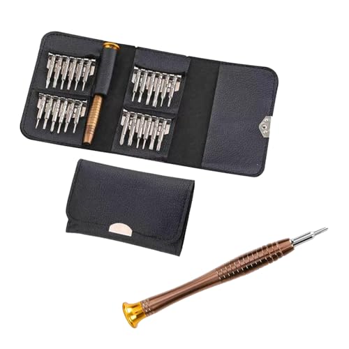 Juego de mini destornilladores 25 en 1, destornillador pequeño de precisión, destornillador de timbre de anillo, destornillador Torx, destornillador estrella, juego de destornilladores pequeños para