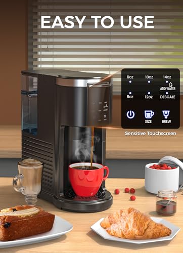 Cowsar Single Serve Coffee Maker, Coffee Brewer For K-Cups Pods And Ground Coffee, Capsule Coffee Machine With 40 Oz Water Tank thumb #2