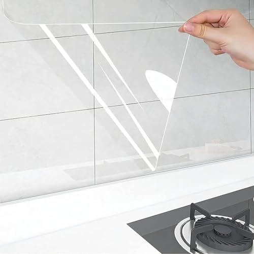 Image of VOLITO Self Adhesive Marble Wallpaper Kitchen Wallpaper Oil Proof & Waterproof Wallpaper for Cabinet Makeover, Almirah, Plastic & Tabletop, Wardrobe (60x200cm) (V-Transprent)