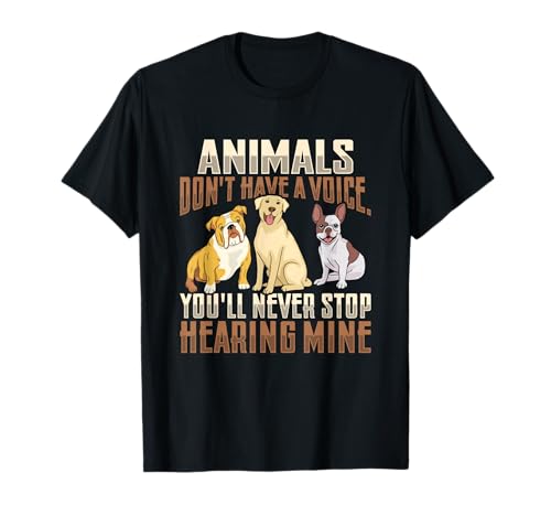 Animal Rescue Dog Rescue Animal Voice pour un sauveteur de chiens T-Shirt