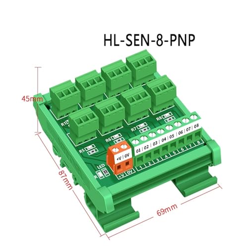 Bloque de terminales NPN de 8 canales para interruptor de proximidad 3