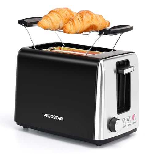 Aigostar Brotchen Black & White Grille-pain deux...