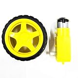 Radgröße: 65 * 26mm Getriebemotorsatz - DC 3-6 V Mini-Getriebemotor-Spielzeugmotor plus Reifenrad für den Einsatz von Smart Car Robotern