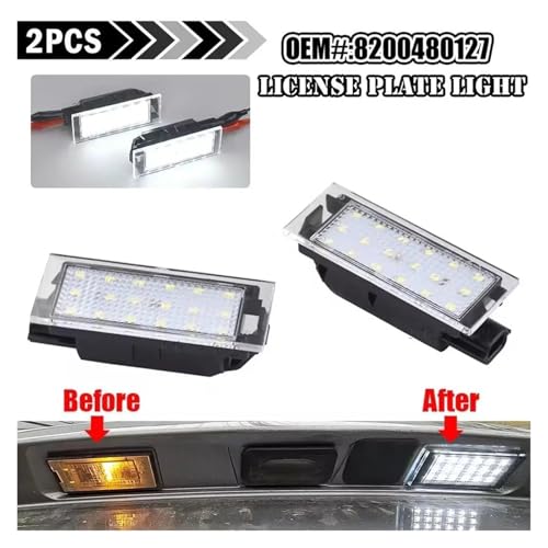 Luz de matrícula para Kadjar y Clio pack de 2 bombillas traseras de coche 2