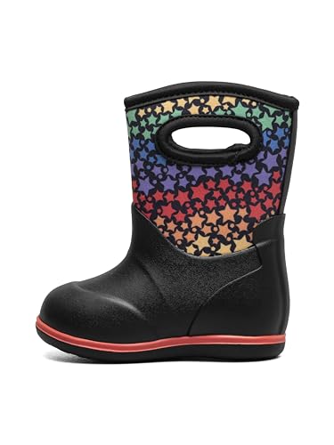BOGS Unisex-Child Classic-Rainbow Stars (Toddler) Rain Boot