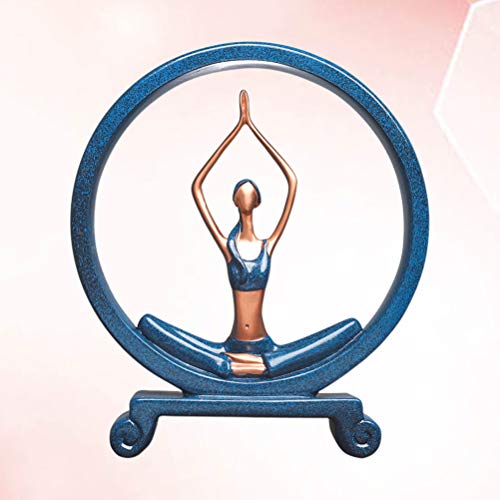 BESPORTBLE Estátuas de ioga para escritório, decorações de mesa, estatuetas e esculturas de ioga de