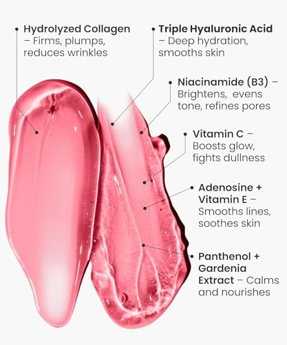 Image of REVO Collagen Jelly - Korean Anti-Aging Plumping Formula with Hydrolyzed Collagen, Niacinamide, Hyaluronic Acid & Vitamin C - Skincare for Glass Glow Skin, Wrinkle Repair & Even Tone (1.76 Fl Oz)