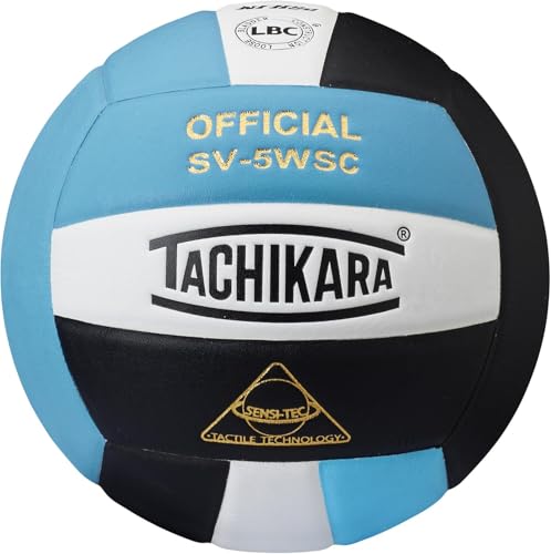 Tachikara SV5WSC Sensi-Tec® Composite High Performance Volleyball (Powder Blue/White/Black) - SV5WSC.PBWB