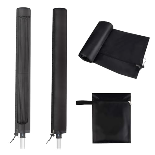 hautllaif Funda giratoria para tendedero, tela Oxford resistente, impermeable, con cremallera y cordón, anti-UV, a prueba de polvo, resistente al viento, para tendedero de ropa al aire libre