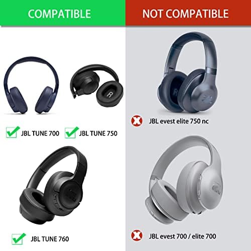 قیمت و خرید Earpads T750BT - جایگزین جام کوسن گوش سازگار با هدفون JBL Tune  700BT 700BTNC 750 BT 750BTNC (مشکی) برند defean | مالتینا
