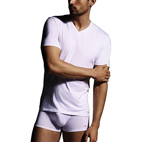 LVB Supima Stretch Cotton Camiseta de algodón con Cuello en V Profundo Cover