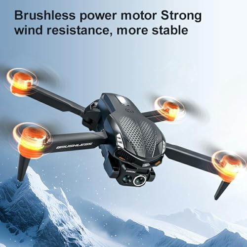 Image of SUPER TOY Drone with 4k Camera Foldable 1080P HD Drone with Brushless Motor, Obstacle Avoidance, FPV Live Video Dual Camera, Smart Gestures Selfie, One Key Take Off /Landing for Kids and Adult