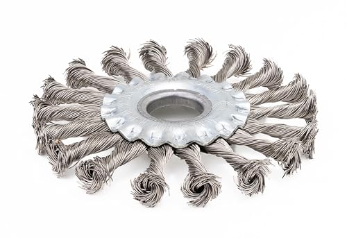 Harri Abrasives® - Twist Knotted Wire Wheel Brush - Stainless Steel - 4½? X 1/2