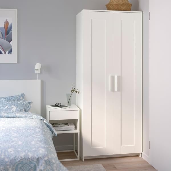 ProTuning BRIMNES Wardrobe with 2 doors, white, 78x190 cm