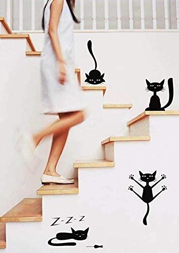 4 Cats Design Wall Sticker, Wall Arts Home Décor Wall Decals, 100x50 cm by Spoil Your Wall