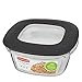Rubbermaid Premier Food Storage Container, 4 Pack, 5 Cup, Clear