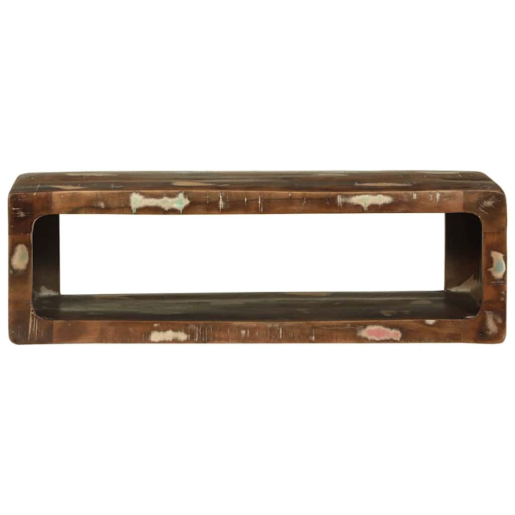 Mueble TV multicolor 80 x 30 x 25 cm con estantes y cajones