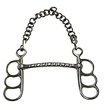 postkandare 15 5  Gr Postkandare, 3 Ringe, Stange, Edelstahl, Kaltblut 17,5cm