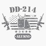 HOF Trading Dd214 Us Armed Force Alumni Military Veteran Gift Vinyl Sticker Waterproof Decal Laptop Wall Window Bumper Sticker 5In, HOFVETERANSTICKERS1264