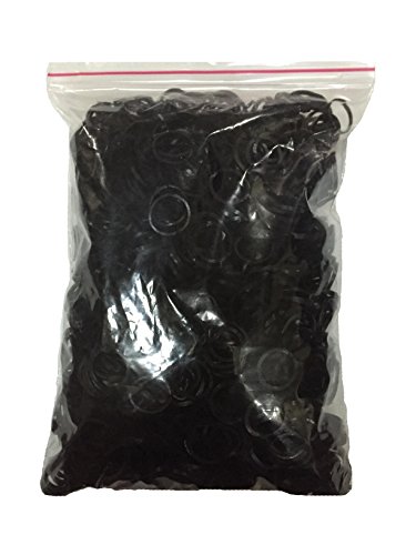 Image of Flexi Rubber Bands(Black) | 1 /2 inch Diameter | Pack of 1700 pcs(100 Gram) | For Daily Use