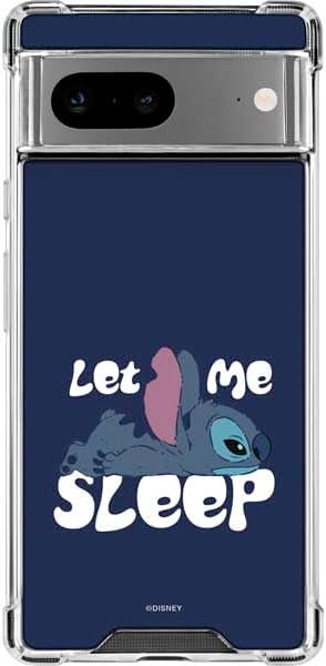 Skinit Clear Phone Case Compatible with Google Pixel 8a - Officially Licensed Disney Lilo and Stitch Stay Weird Design