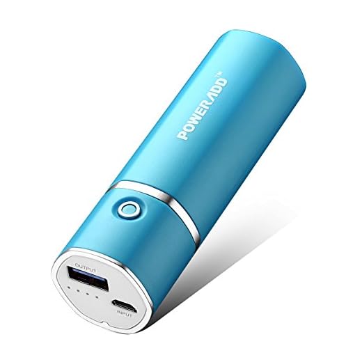 [Upgraded] POWERADD Slim 2 Most Compact 5000mAh External Battery 2.1A Ouput Portable Charger with Smart Charge for iPhones, iPad, Samsung Galaxy, HTC and More (Blue)