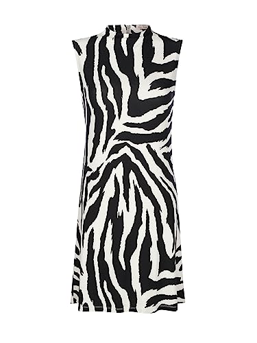 Alba Moda Strandkleid Erwachsene-Weiblich Gerade Schwarz, Weiß 44