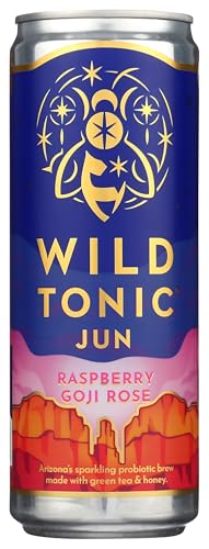 Wild Tonic, Kombucha Jun Raspberry Gogi Rose Organic, 12 Fl Oz