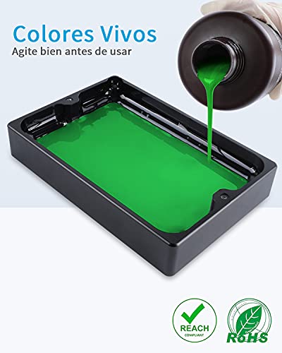 Resina UV Lavable Verde 1KG para Impresoras 3D - Fernando Cortés