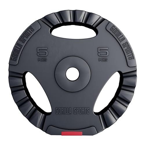 GORILLA SPORTS® Hantelscheiben - Einzeln/Set, 1,25kg, 2,5kg, 5kg, 10kg,...