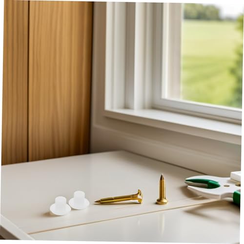Tapas de tornillos redondos de plástico Kisangel y tapones decorativos para muebles 6