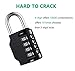 Combination Lock Resettable 4 Digit Padlock with Combination, AIHYTU Waterproof and Heavy Duty Combination Padlock Outdoor for School Gym Locker, Fence Gate, Toolbox, Employee Hasp Locker – 2 Pack