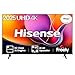 Hisense 43" 43A6QTUK 4K Ultra HD Smart TV AI TV - 4K UHD, Hi-View AI Engine, Precision Colour, AI Smooth Motion, Sports Mode with Freely, Disney +, YouTube, Netflix