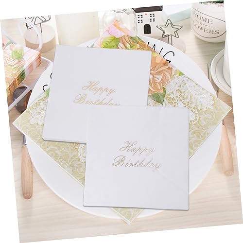 Abaodam 16 Peças Guardanapos Descartáveis ​​Decoração Guardanapos De Feliz Aniversário Guardanapos D