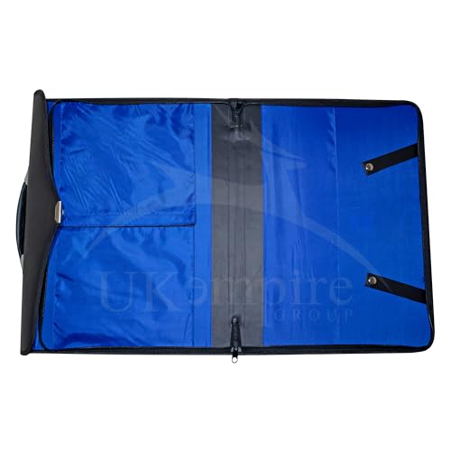 Masonic Apron and Chain Collar Case Black, Past Master Hand Embroidered Emblem | Art Portfolio Carrying Bag4