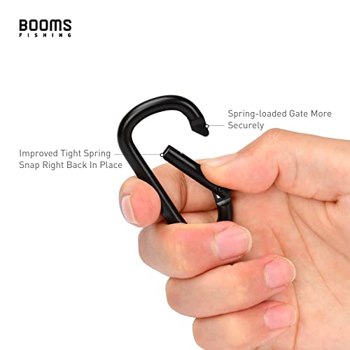 Image of Booms Fishing CC2 Carabiner Clip, 2.3 inch Small Carabiner Keychain, Multi-use Aluminium D Ring Caribeener Clips