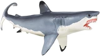 Safari Ltd. Great White Shark Figurine - Lifelike 8.5" Plastic Model Figure - Fun Educational Play Toy for Boys, Girls & Kids Ages 3+