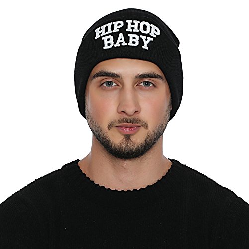 DonDon Mütze Herren Beanie Statement Wintermütze HIP HOP Baby