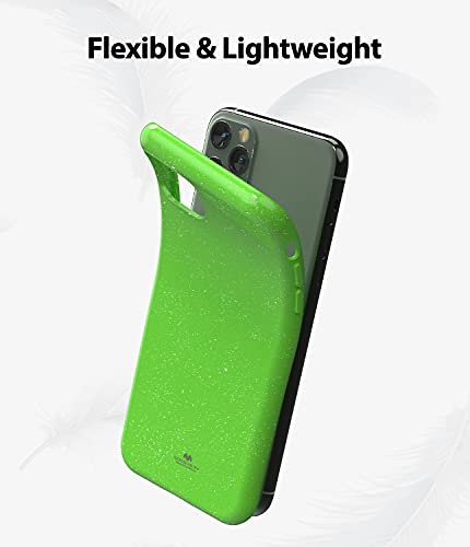 Goospery Pearl Jelly For Apple Iphone 11 Pro Max Case (6.5 Inches) Slim Thin Rubber Case (Lime) #TOP3