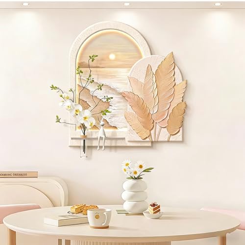 Décoration murale en grès pour agrandir un salon ou une entrée