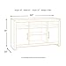 Signature Design by Ashley Mayflyn Large TV Stand with Fireplace Option Charcoal