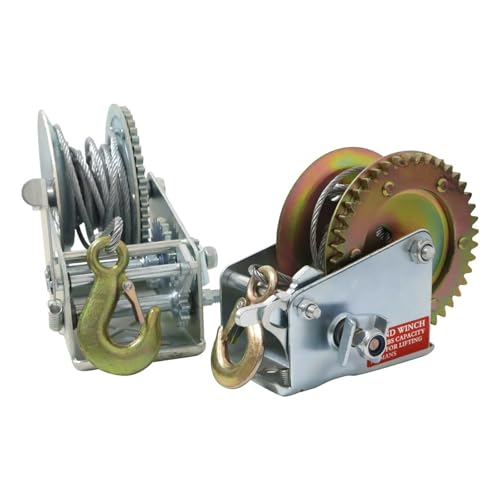 Winche manual con cable 1200 lbs para remolque miniatura 4