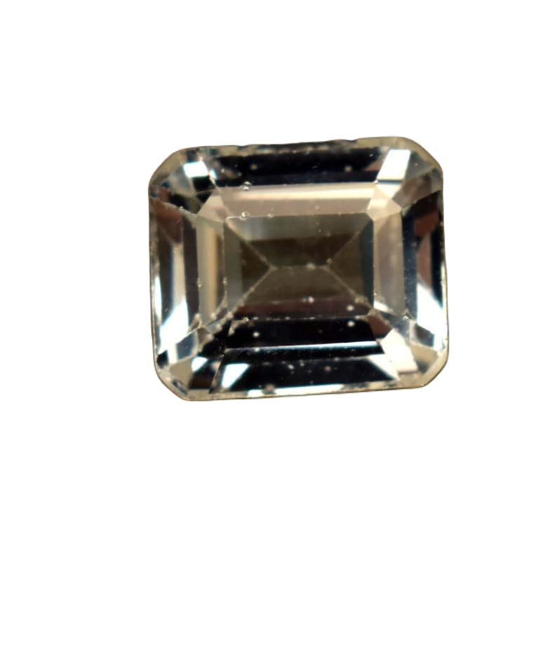 Gemme aigue-marine naturelle de prestige taillée en émeraude 10,4mm