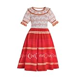 Ruikajia Dolores Costume, Dress Cosplay Costume Dolores Madrigal (6 Years, Orange)