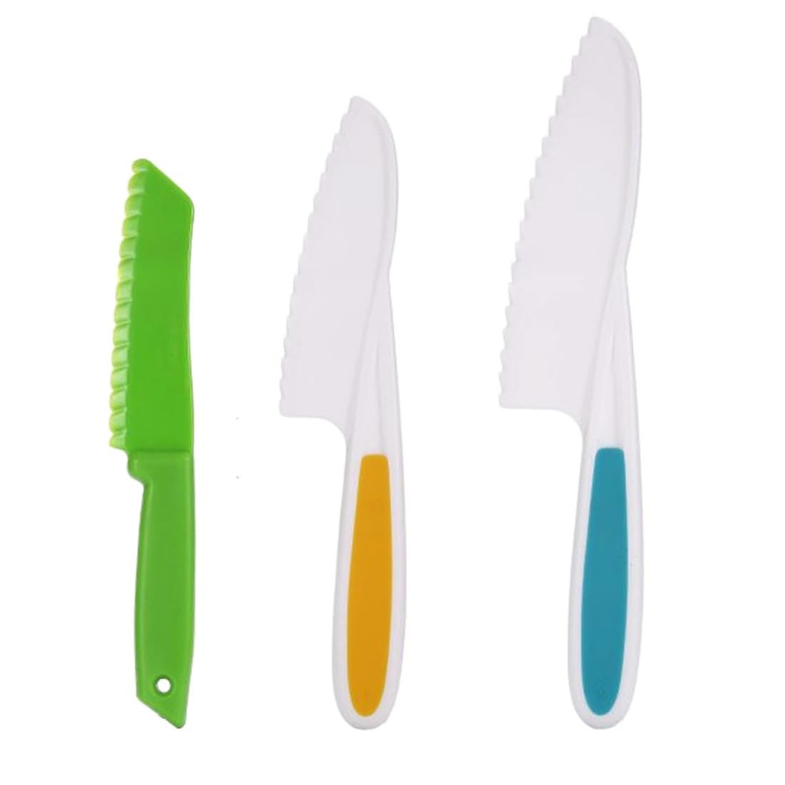 3-teiliges Kinder Sicherheit Kochmesser, Kinder Messer ab 3 jahre Küchenmesser Set zum Schneiden Kochen von Obst oder Gemüse, Perfekte Geschenke für Weinachten Geburtstag