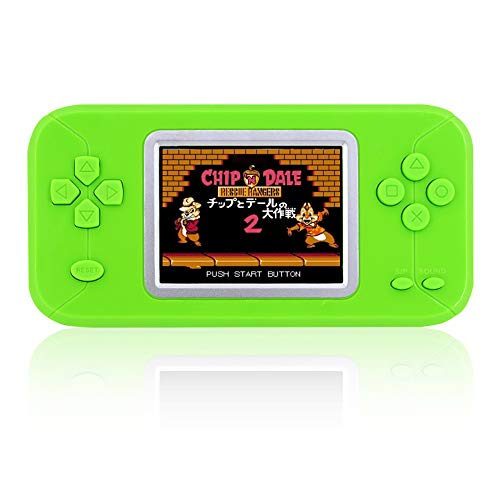 DREAMHAX Candy Color Game Pad with 246 Retro Games Pocket Hand-held Game Console with Color Screen Classic Retro Video Games Console (Green)