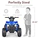 Best Choice Products 12V Kids Ride-On Electric ATV, 4-Wheeler Quad Car Toy w/Bluetooth Audio, 2.4mph Max Speed, Treaded Tires, LED Headlights, Radio - Blue