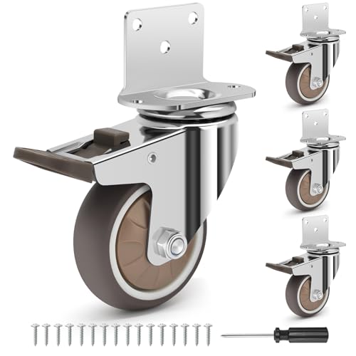 Humagineer Side Mount Caster Wheels 3 Inch