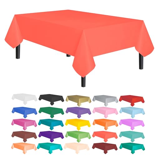 allgala 12-pk Premium Plastic Table Cover Medium Weight Disposable Table Cloth- 54